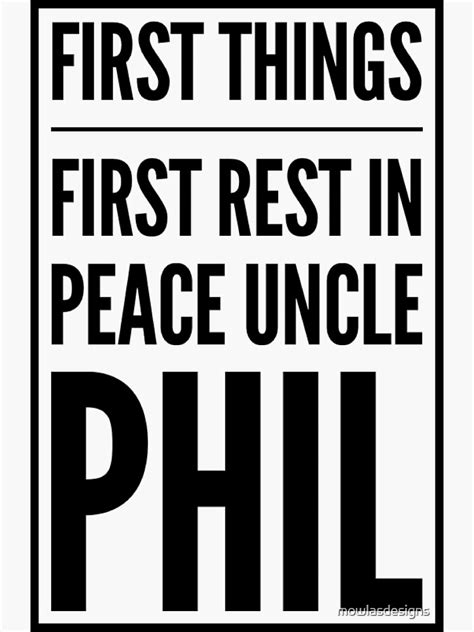 first things first rest in peace